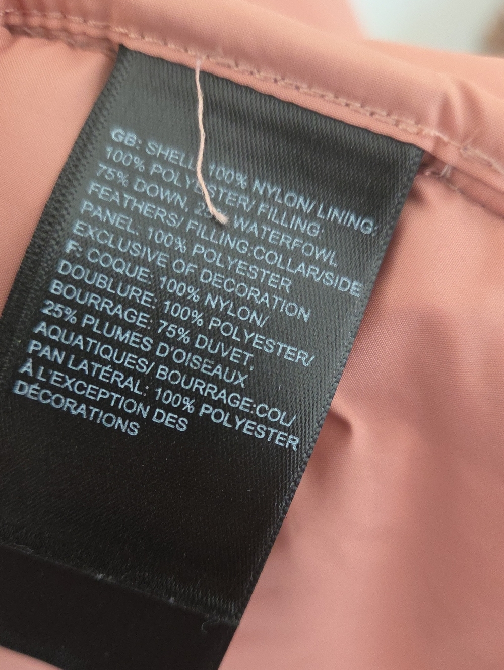 The North Face Aconcagua‎ Pink Clay 550 Down Puffer Jacket Size L - Picture 8 of 12